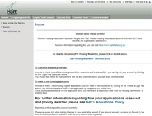 Tablet Screenshot of harthomes.org.uk